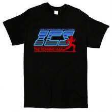 Camiseta con gráfico de la película de ciencia ficción retro de los años 80 de The Running Man, camiseta informal de algodón de manga corta para hombre y mujer - forma - Ver 1