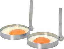 Egg & Pancake Rings - Silver - View 1