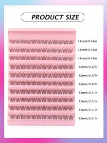 Asiteo 120pcs Bulu Mata Palsu Individual Transparan Bentuk D, Bulu Mata Tunggal DIY Alami, Desain Tulang Ikan Silang Padat, Lembut & Ringan, Cocok Untuk Riasan Sehari-hari Atau Saat Bepergian, Bulu Mata DIY di Rumah, Pesta, Riasan Sehari-hari, Ekstensi Bulu Mata, Hadiah Wisuda, Bulu Mata Liburan - D - View 7