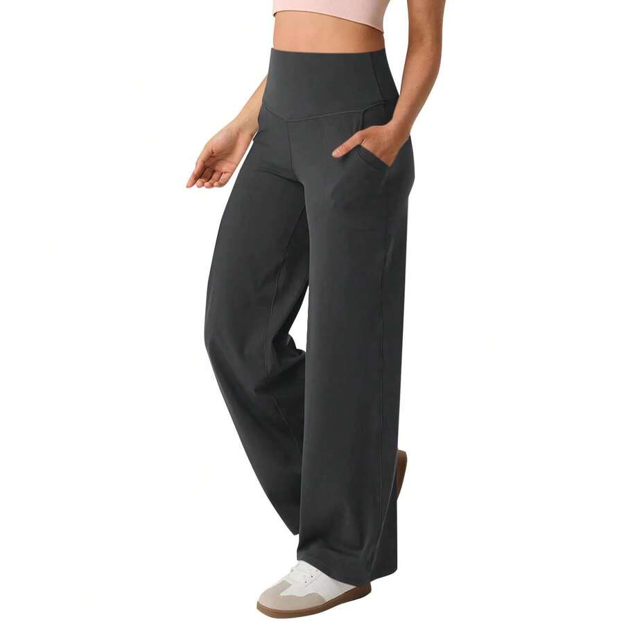Women Pants - Dark Grey - View 1