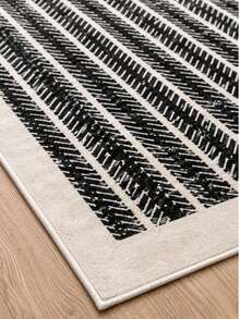 Modern Non-Slip Kitchen Runner Rug, Washable Minimalist Floor Mat for Home Decor, Bedroom, Livingroom Rug, Made in Turkiye 80x200 cm, 80x300 cm,100x200 cm, 120x180 cm - 奶油白 - 查看 2