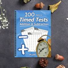 1 cuốn sách Humble Math, luyện tập phép cộng và trừ liên tục trong 100 ngày, thử thách toán học không gián đoạn, phù hợp cho người lớn, độ khó trung bình (Không bao gồm bút) - Mảnh duy nhất - Xem 1