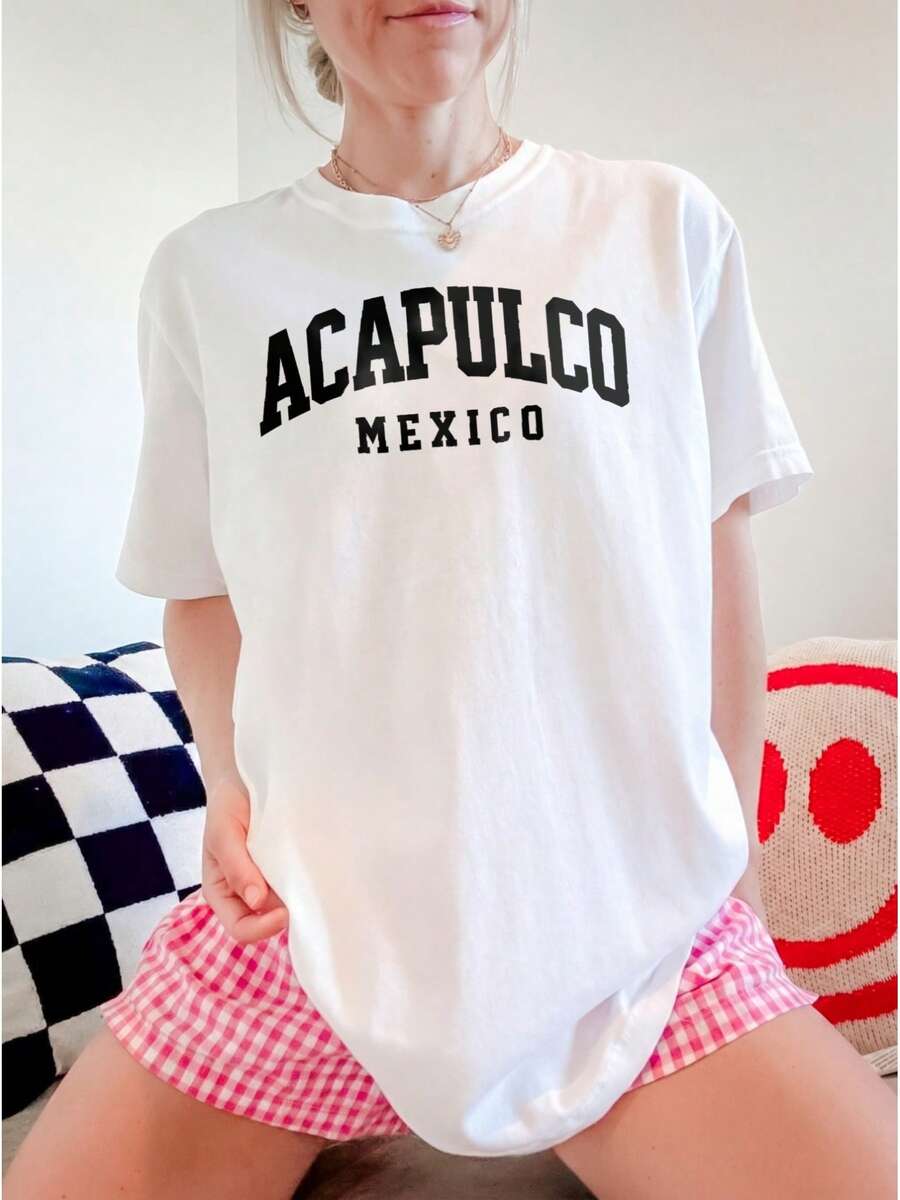 1 Piece 180g Women's T-Shirt, Men's T-Shirt. Casual Cotton Crew Neck T-Shirt. Women's Athletic T-Shirt. Designed By Y2K Generation Artists In The Bababask Style, Made From 100% Pure Cotton. Creative Cartoon Pattern Design, Comfortable Short Sleeves - 白色9 - 查看 1