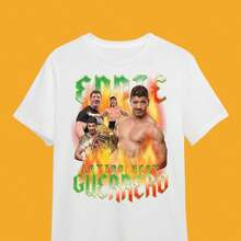 Eddie Guerrero Latino Heat Portrait T-Shirt Eddie Guerrero Legends Graphic Men's 220g Essential Unisex Cotton T-Shirt, 220g Of Unique Softness. Designed To Fit Everyone, Men And Women Alike. Durable, High-Quality Fabric, Ready For Any Cut, Delicate To The Touch But Built To Withstand. Lightweight Tops For Women, Perfect For Fall Outfits, Vacation Wear, And New Year's Costumes. - 白色 - 查看 1