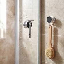Bathroom Magnetic Storage Rack, Strong Adsorption For Hair Accessories, Razors And Other Small Items, Keeps Things Tidy, Suitable For Multiple Occasions - Gold - View 7