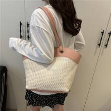 BV Bottega Small Andiamo Bolso de mujer tejido a mano de cuero genuinoBolsodebolso de manotipocuboconpatróntejidoparamujer,bolsodemarca,elegantebolsodemanoparaseñorabolsaderegaloexquisita,bolsodebolso de manodelujoparamujer,bolsocruzadodemodaparamujer,adecuadoparachicas,estudiantesnivel universitariodamasdeoficina,madresdemedianaedadparausodiario,comprasoficina,clase,reuniones,citas,actividadesalairelibretambiénunregaloidealparaBolso de hombro de paja casual para mujer, nuevo estilo 2026, bolso de playa para vacaciones, bolso de mano, moda, comercio exterior - Miheida - Ver 10