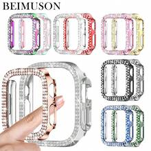 BEIMUSON 闪亮表壳，兼容 Series 11/10/9/8/7/6/5/4/3 Ultra SE 42mm 46mm 49mm 40mm 44mm 41mm 45mm 38mm，水晶钻石保护套，女士适用 - 多色1 - 查看 2