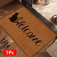 1pc Home Decor, Warm Pattern Printed Linen Kitchen Rug, Bathroom Mat, Doormat, 3D Printed Rectangular Carpet For Living Room, Bedroom, Hallway, Bathroom, Laundry Room - Polyester Carpet For Indoor And Outdoor Decoration - Multicolor - View 18