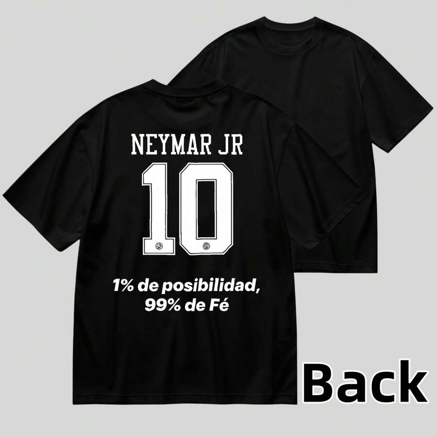 1 pieza de camiseta unisex de manga corta y cuello redondo, holgada, de 180 g, diseñada por artistas de Y2K en el estilo Bababask, hecha de 100% algodón puro. Son informales y versátiles, adecuados para ropa urbana, salidas diarias, campamentos, conciertos, eventos de hip-hop, rock y rap, y presentan diseños inspirados en celebridades. Ideal para festivales, otoño y uso durante todo el año. - Negro 9 - Ver 1