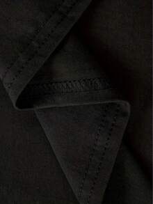 Camiseta Elegante para Uso Diario "Ajusto Mis Acciones al Día" Estilo Humorístico Sarcástico, Camiseta para Hombre, Talla Grande, Cuello Redondo, Negra, Lavable a Máquina, 180 gramos, Regalo, Camiseta de Moda Chic en Talla Grande - Negro - Ver 5