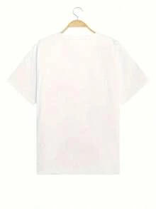 Tops para mujer Gráfica de Algodón para Mujer, Manga Corta, Cuello Redondo, Casual y Linda, ágica, Tallas Grandes Disponibles. - Blanco - Ver 2