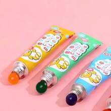 4色经典塑料泡泡吹泡泡玩具，弹性泡泡气球，适合返校派对，可用吸管吹制，节日创意气球，恶作剧派对，返校节庆祝活动填充物（颜色随机） - 彩色 - 查看 3