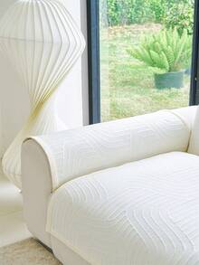 1 chiếc đệm sofa đuôi cáo thẳng, chất liệu lụa băng mát lạnh, thích hợp làm thảm làm mát sofa mùa hè, chống trượt chắc chắn, cảm giác cao cấp, khăn che nắng mùa hè phù hợp với sofa chữ L và sofa 1/2/3/4 chỗ ngồi (1 chiếc). - Màu be - Xem 6