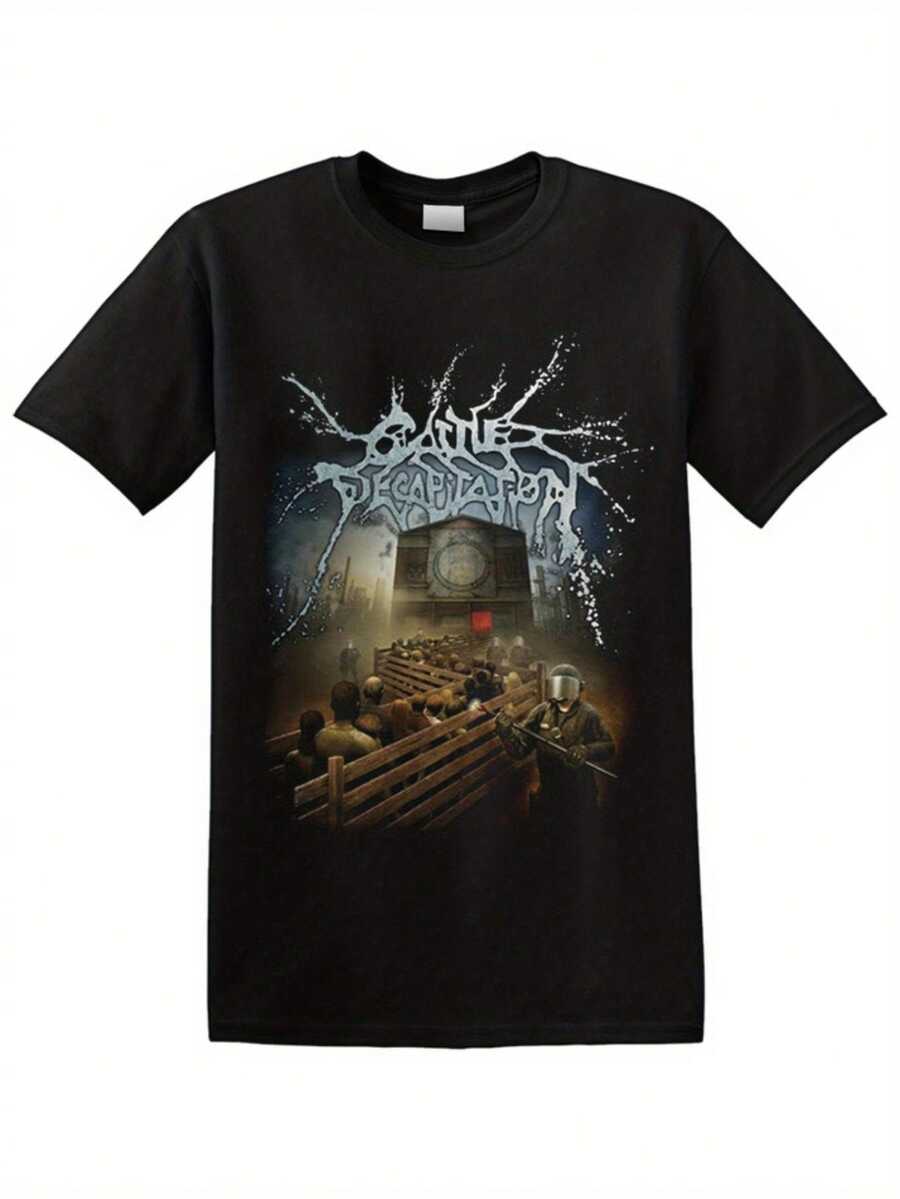 Cattle Decapitation - Harvest Floor T-Shirt, Loose And Comfortable - Black - View 1