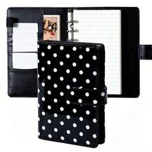 Carpeta A6 - Con 90 páginas de núcleos reemplazables - Papel lacado y engrosado, adecuado para notas diarias, notas de estudio, planificación diaria y regalos de vacaciones, útiles escolares, útiles escolares lindos, (sin bolígrafo) - Multicolor - Ver 10