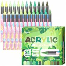 72/48/36/24/12 Colors Acrylic Marker Pen Set, Paint Markers, Drawing Pens, Multi-Color Options, Quick-Drying & Fade-Resistant, Suitable For Painting, Illustration, Crafts, Coloring Books, DIY Projects On Paper, Fabric, Wood, Stone, Plastic, Glass, Ceramic, Pumpkin, Metal And More. Ideal For Students, Adults, And Great Gift For Holidays (Easter, Thanksgiving, Halloween, Christmas) - Multicolor - View 33