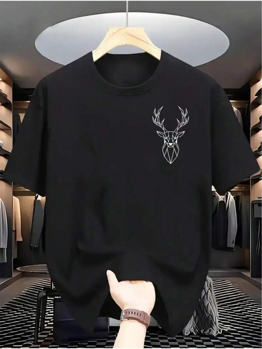 Camiseta unisex% algodón, modelo 2026, lavable aáquina, cómoda para todas las estaciones, adecuada para deportes al aire libre, fiestas en la playa y uso diario, con un diseño novedoso y estilo moderno, ¡tu mejor elección! - Negro - Ver 1