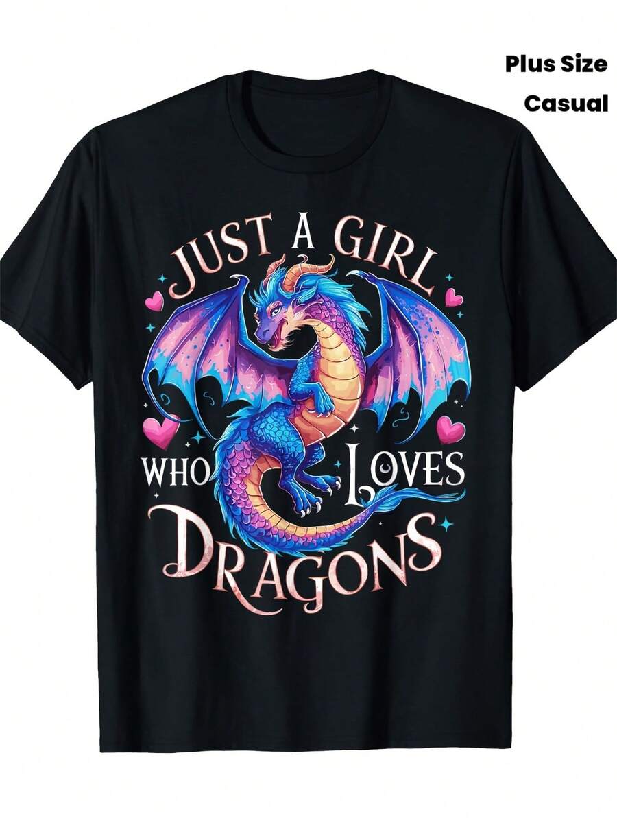Camiseta unisex con estampado de dragón, camisas para hombre,moderna, cómoda y resistente. Estilo de fantasía y videojuegos, perfecta para uso casual diario. Disponible en tallas S-2XL