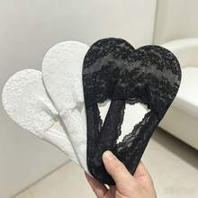1/3/5/10 Pairs Women Lace Boat Socks, Sexy Thin Short Socks, Summer Breathable Floral Invisible Socks, Embroidered Low-Cut Ankle Socks (2pcs/12pcs/8pcs) - Multicolor - View 14
