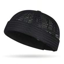 Gorra de boina de malla transpirable, gorra plana retro casual para exteriores, ligera y con perforaciones, sin sudor para hombres - A - Ver 15
