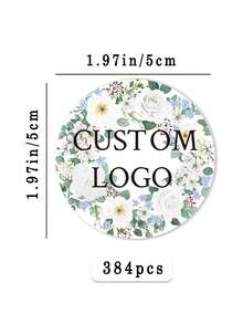 [客製化] 48/96/192/384/768張 2英吋客製化貼紙/Logo貼紙/婚禮貼紙/個性化貼紙，客製化品牌封印貼紙，適用於創業公司、婚禮、禮品與促銷 - 客製化貼紙、客製化Logo封印貼紙、洗禮貼紙、個性化貼紙 - 單件 - 查看 8