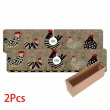 1 pieza Cubierta de grifo con estampado de gallo, de poliéster duradero, de secado rápido, fácil de limpiar, adecuado para cocina y baño, fácil instalación, decoración diaria, regalo, alfombra de baño, alfombrilla de grifo duradera, accesorio de grifo - Multicolor - View 14