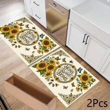 1pc Floral Print Absorbent Mat/Drying Mat For Coffee Maker, Tableware - Polyester Absorbent Desktop Protective Mat With Rubber Anti-Slip Pad, For Kitchen Counter Decor, Home Bar And Dining Table - Multicolor - View 15