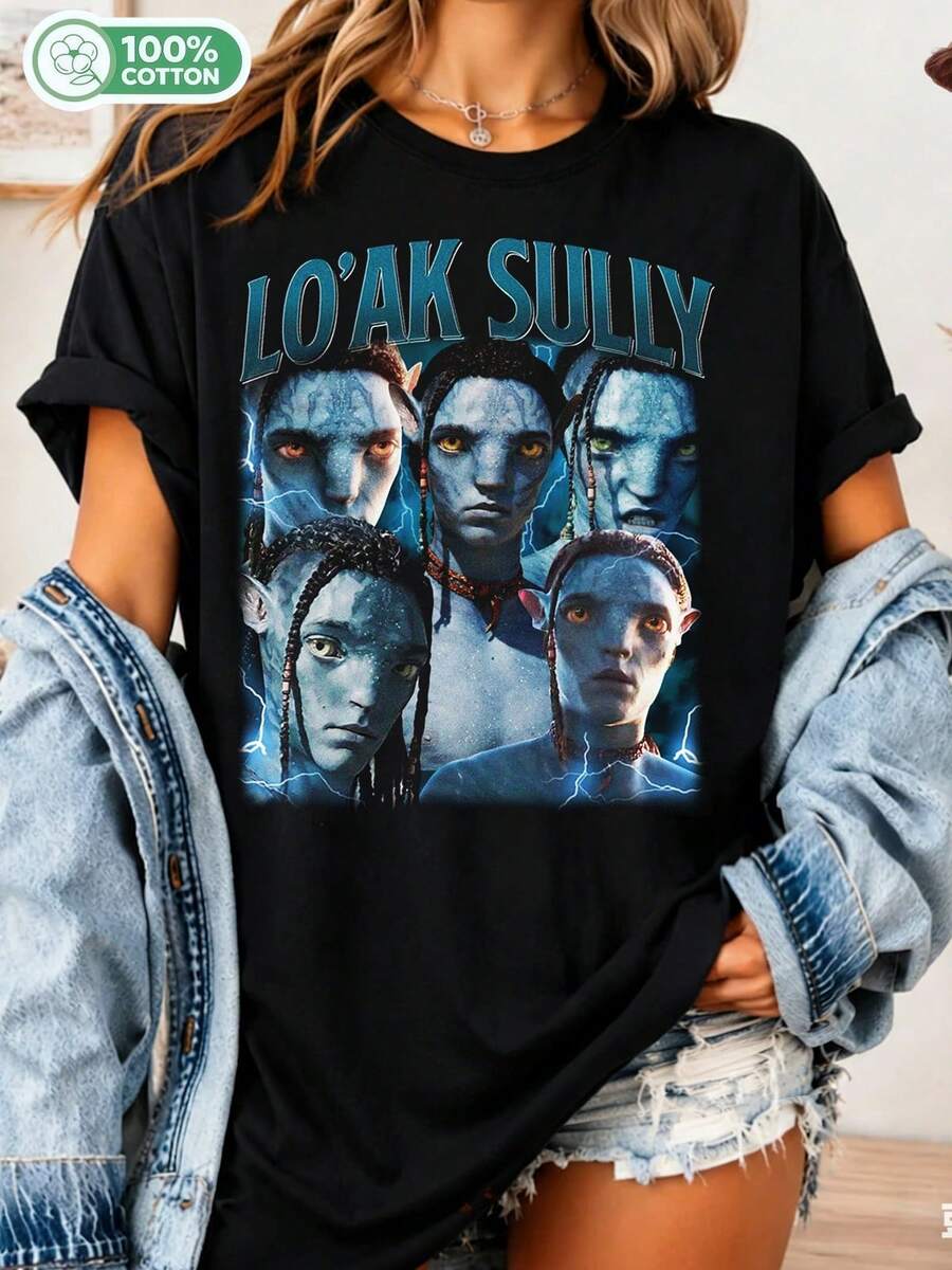 Limited Edition Vintage Lo'ak Sully T-Shirt, Way Of Water Gift For Women And Men, Unisex T-Shirt For Fans Of _............___ - Black - View 1