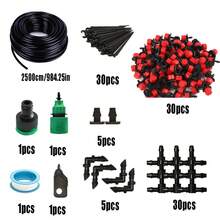 Automatic Irrigation Kit, Adjustable Flow Mini Mist Drip Irrigation, Garden Irrigation Sprinkler Heads With Connectors, Suitable For Agricultural Gardening Atomization System, Drip Irrigation Watering Kit - Orange Spray Nozzle - View 23