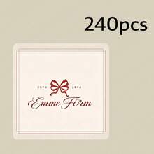 Customized Modern Wedding Stickers, Customized Wedding Napkin Labels, Personalized Wedding Stationery, Wedding Napkin Stickers, Box Stickers, Packaging Stickers, Gift Stickers, Message Stickers - Square Stickers - View 21