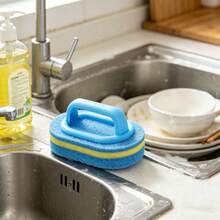 1 pieza Limpiador mágico multiusos - Cepillo para cocina, baño, piso, azulejos, ollas - brocha de esponja - Ver 7