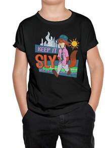 Nick Wilde Keep It  Kids T-Shirt (ZTP-567921) - Black - View 6