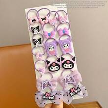 This 18-Piece Sanrio Women's Hair Clip Set Includes Butterfly Hair Clips, Daily Side-Swept Bangs Clips, Bangs Clips, And Alligator Hair Clips, Designed With Bow And Hello Kitty Cartoon Patterns, A Simple And Practical Daily Hair Accessory Set. - Multicolor - View 14