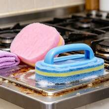 1 pieza Limpiador mágico multiusos - Cepillo para cocina, baño, piso, azulejos, ollas - brocha de esponja - Ver 4