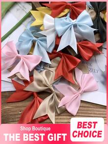 10pcs Handmade Satin Ribbon Bows - Invitation Decoration - Gift Wrapping Ribbons - Multi-Color - Handicraft Sewing Supplies - Gift Wrapping Bows - Multicolor - View 9