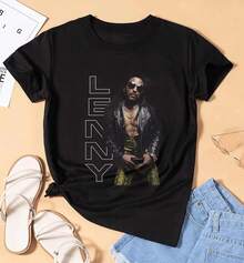 Camiseta de Lenny Kravitz, Camiseta de la Gira de Lenny Kravitz, Camiseta Vintage de Banda de Rock, Regalo para Fanáticos de la Música, Camiseta de Mercancía de Lenny Kravitz, Camiseta con Gráficos de Concierto - Negro - Ver 6