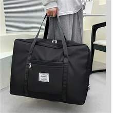 Large Capacity Foldable Travel Bag For Men And Women, Waterproof Handbag, Lightweight Storage Bag, Shoulder Bag For Gym And Yoga, Multipurpose Storage Bag, Portable For Business And Leisure Travel. - 灰色 - 查看 9