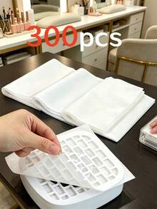 500/300/100片美甲集塵機濾布濾紙，美甲除塵替換濾墊，美甲沙龍除塵濾布，美甲店磨甲清潔桌墊，美甲清潔工具，讓指甲更乾淨衛生 - 白色 - 查看 12