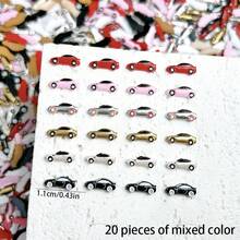 20/50/100 pièces Mini décorations en résine en forme de voiture - Parfait pour les arts, le scrapbooking, la décoration de mariage DIY - Cadeau idéal pour la Saint-Valentin, Pâques, la Fête des Mères - Couleurs aléatoires - Mini voitures - Voir 15
