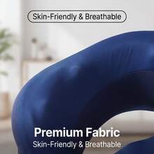 U-Shaped Memory Foam Neck Pillow With Storage Case, Portable Travel Nap Pillow, Slow Rebound Neck Pillow, Must-Have For Office Naps, Airplane Travel Cervical Pillow. Removable And Machine Washable, Provides Neck Support, Essential Travel Accessory. - Multicolor - View 4