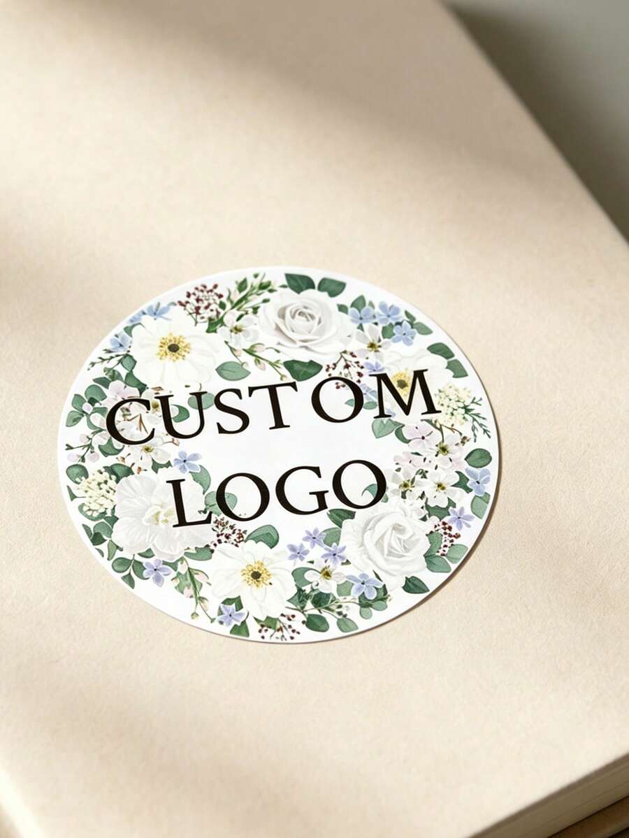 [客製化] 48/96/192/384/768張 2英吋客製化貼紙/Logo貼紙/婚禮貼紙/個性化貼紙，客製化品牌封印貼紙，適用於創業公司、婚禮、禮品與促銷 - 客製化貼紙、客製化Logo封印貼紙、洗禮貼紙、個性化貼紙 - 單件 - 查看 1