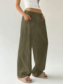 Women Leggings - Army Green - View 9
