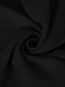 Vestido de punto a media pierna con diseño de parches a rayas para mujer, tela de unicolor, volante en el bajo. Diseño de vestido sin mangas, casual elegante, vestido de media pierna elegante para mujer - Multicolor 2 - Ver 4