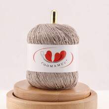 50g/PC 2mm Sequin & Bead Cotton Yarn DIY Knitted Decoration Rope Hand Crochet Knitting Embroidery Thread - A - View 5