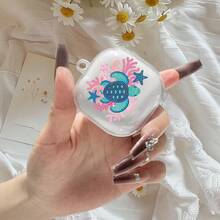 1个（仅耳机盒，不含配件），兼容Galaxy Buds Pro / Galaxy Buds 2 Pro / Galaxy Buds Live / Galaxy Buds FE / Galaxy Buds 4，时尚百搭透明软耳机盒，UV印刷沙滩海龟和海洋元素图案，无线耳机2Pro透明简约保护套 - 無色 - 查看 12