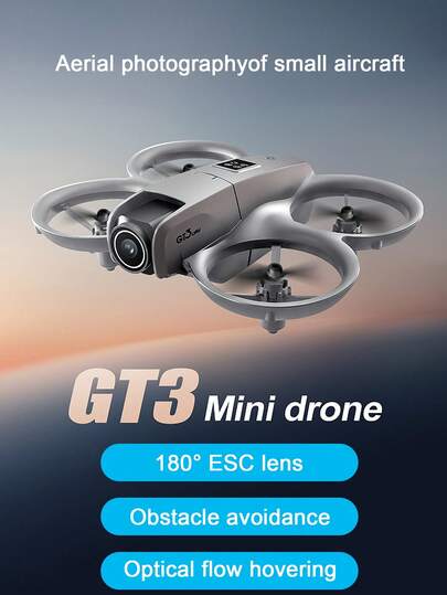 طائرة بدون طيار مع كاميرا، الطائرة بدون طيار المتحكم بها عن بُعد GT3MAX مع كاميرا تتميز بكاميرا عالية الدقة وإقلاع وهبوط بلمسة واحدة. وهي مناسبة للعب في الأماكن المغلقة والخارجية، طائرة لتصوير مقاطع فيديو لتسجيل الحياة، ومحرك فرشاة بدون تروس تدفق بصري للتعليق مناسبة للمبتدئين للتشغيل. إنها هدية مع حقيبة تخزين مع شفرة احتياطية وهدية رائعة لعيد الميلاد وعيد الهالوين والكريسماس
