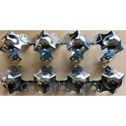 Large Ball Rner With Crank Flighase Hardware Set Of 8 - Penn Elm C1340/30