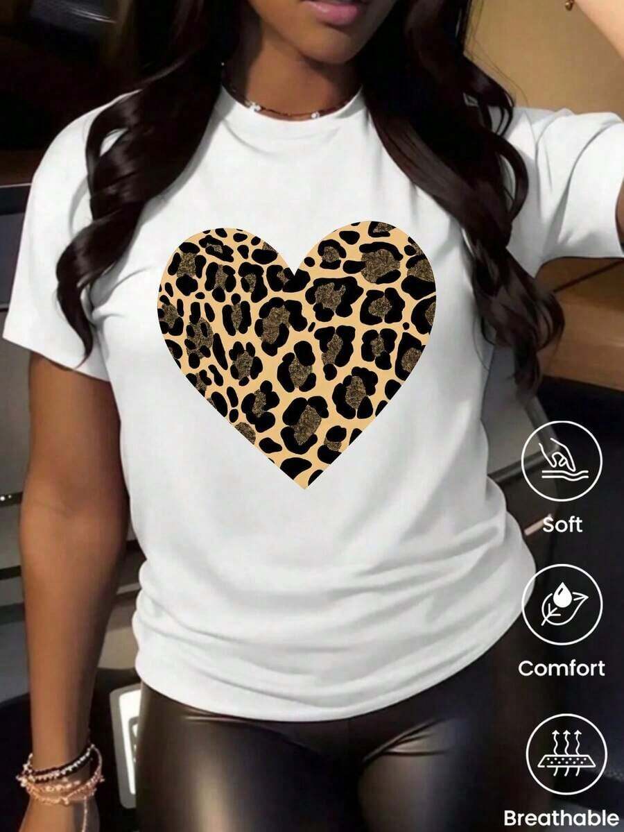 A Round Neck, Short-Sleeved T-Shirt From A Fashionable Clothing Line, Made In Mexico For The Spring/Summer 2025 Season. Featuring A Cartoon Print, It's A Couple's Model, Suitable For Wearing Both Inside And Out, Ideal For The Office And Casual Style, Designed For Men And Women, Sold Individually. - 白色的 - 查看 1