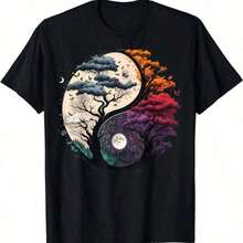 Women's T-Shirt With Colorful Butterfly And Petal Print For A Super Happy Summer, Fashionable Short Sleeve Round Neck T-Shirt, Cute Cartoon T-Shirt For Women, Women's Clothing - 彩色 - 查看 6