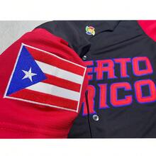 #21 Roberto Clemente 波多黎各隊黑色刺繡棒球球衣，世界棒球經典賽棒球服飾，比賽日球迷禮物 - 黑色 - 查看 7